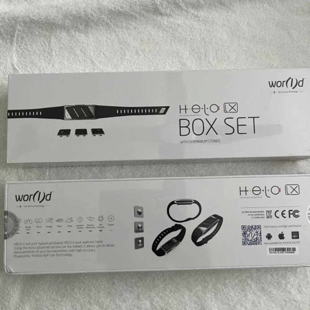 HELO LX Fitness and Health Monitor with Germanium Stones Box Set - Still Sealed